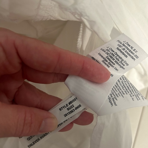 J Crew Harbor Side Cutout Maxi Dress Women’s XL White Tie Strap Pockets - Picture 6 of 9